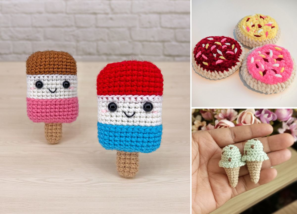 Sweet Crochet Food Patterns for Ice-Cream, Cookies & More –
