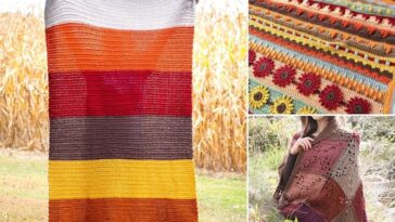 Beautiful Autumnal Crochet Afghans – Pattern Center