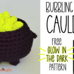 Bubbling Crochet Cauldron with Lid