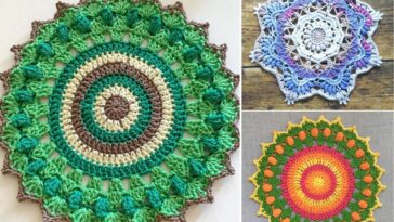 Beautiful Vibrant Crochet Doilies – Pattern Center