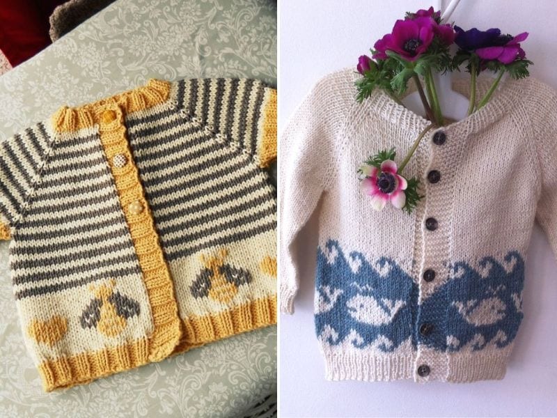 Cute Knitted Colorwork Cardis –