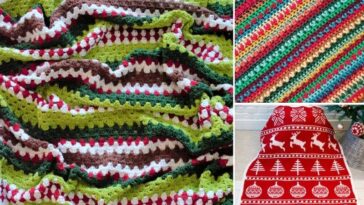 Cosy Christmas Crochet Blankets – Pattern Center