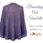 Branching Out Shawlette – Free Crochet Pattern on Moogly