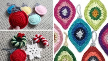 Flat Christmas Tree Pattern Ideas – Handmade Ornaments