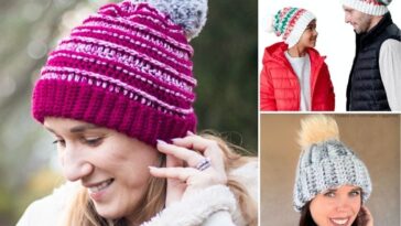 Trendy Pom Pom Crochet Beanies