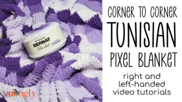 Corner to Corner Tunisian Pixel Blanket Tutorial