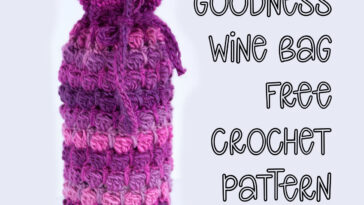 Grapey Goodness Wine Bag – Free Crochet Pattern on Moogly