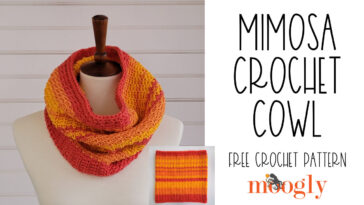 Mimosa Crochet Cowl – Free Pattern on Moogly