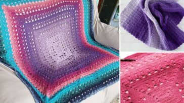 Beautiful Ombre Crochet Baby Blankets