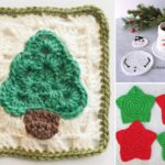 Free Crochet Christmas Coaster and Granny Square Patterns – Free Crochet Christmas Coaster and Granny Square Patterns –