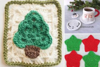 Free Crochet Christmas Coaster and Granny Square Patterns – Free Crochet Christmas Coaster and Granny Square Patterns –