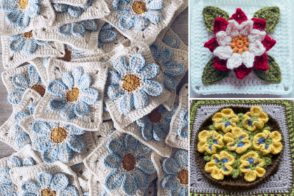 14 Free Crochet Flower Square Patterns for Fresh Spring Makes – 14 Free Crochet Flower Square Patterns for Fresh Spring Makes –