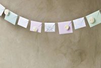 DIY Fresh Flower Envelope Garland Tutorial for Beautiful Decor