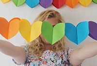 Handmade Paper Heart Garland Tutorial for Home Decor