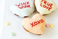 Valentine Conversation Heart Donuts: Cute Heart-Shaped Treats