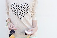 DIY Jeweled Heart Sweatshirt: Step-by-Step Guide to Sparkling Customization
