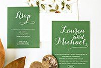 Autumn Wedding Invitation Ideas with Free Printable Envelope Liner