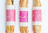 Printable Sandwich Wrap Templates for Parties and Lunches