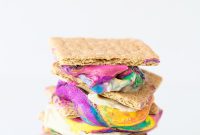 DIY Tie-Dye S’mores Ideas for Colorful Campfire Treats