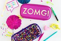 Create Glittery DIY Graphic Pencil Cases: Step-by-Step Guide