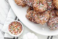 Funfetti Apple Fritters Recipe — Colorful Homemade Treat