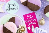 Color-Dipped Gingerbread Cookies with Cookie Swap Printables