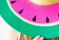 DIY Watermelon Hat: Cute Summer Floppy Sun Hat Tutorial