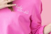 DIY Embroidered Sweatshirt: Simple Embroidery Hack for Perfect Stitches