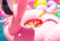 DIY Flamingo Cooler Float: Build a Fun Pool Drink Holder