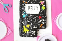 How to Make a Marble-Pattern Notebook Cake: Step-by-Step Guide