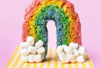 Colorful Rainbow Rice Krispie Treats Recipe for Parties