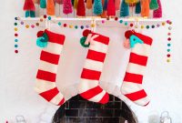 DIY Felted Striped Christmas Stockings: Step-by-Step Guide