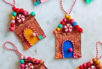 DIY Popsicle Stick Gingerbread House Ornaments: Step-by-Step Guide