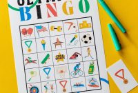 Printable Summer Olympics Bingo Cards — Free Download and Play