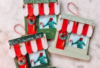 DIY Popsicle Stick Storefront Ornaments: Charming Mini Shop Decor