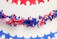 DIY Red, White & Blue Star Garland for 4th of July Decor