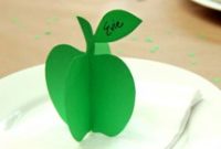 DIY 3D Apple Place Cards for Weddings, Parties, and Fall Events