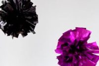 How to Make Fringe Mylar Pom Poms for Party Decor