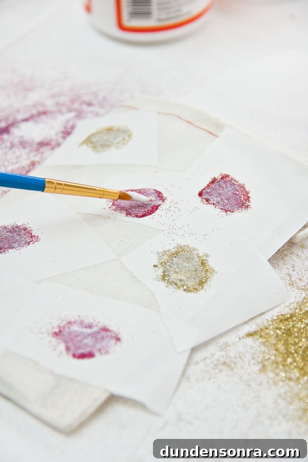 Make DIY Glitter Heart Tote Bags: Step-by-Step Guide 8 DIY Glitter Heart Valentine's Day Bags