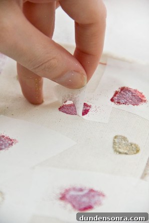 DIY Glitter Heart Bag Tutorial