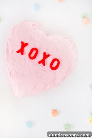 Conversation Heart Cake with Airheads