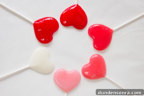 Easy DIY Heart Lollipops