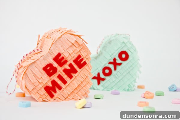 DIY Conversation Heart Pinata