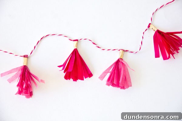 DIY Mini Tassel Garland