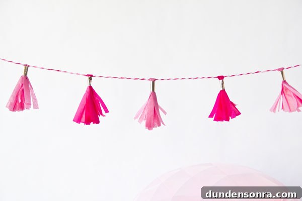 DIY Mini Tassel Garlands