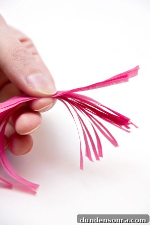 DIY Mini Tissue Tassels