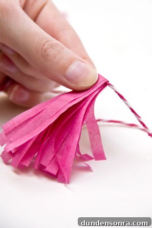 Mini Tissue Paper Tassels