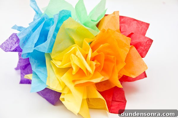 DIY Tissue Paper Rainbow Fascinator