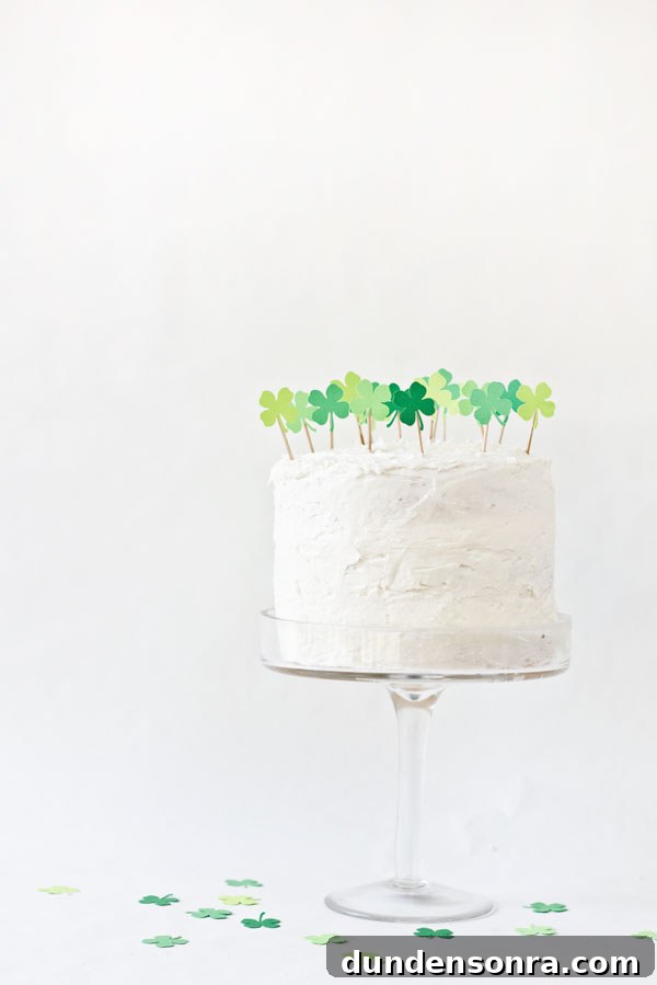 DIY Clover Patch Cake Topper