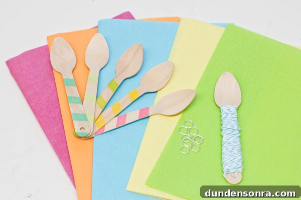How to Make Tassel-Topped Ice Cream Spoons 5 Tassel Spoon Supplies